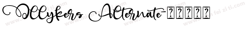 Ollykers Alternate字体转换